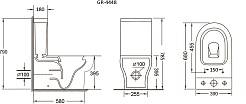 Grossman Унитаз компакт GR-4448S белый – фотография-7
