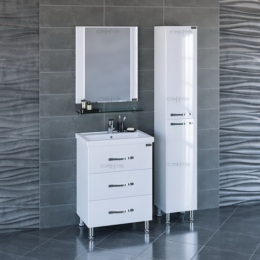 СанТа Тумба с раковиной Виктория 60 NEW напольная – картинка-2