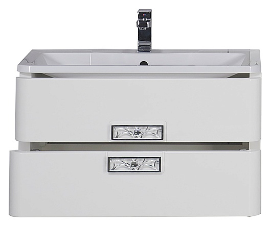 Aquanet Тумба с раковиной Паллада 90 белая – фотография-6