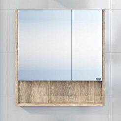 СанТа Мебель для ванной Мира 60 подвесная янтарное дерево/черная – фотография-13