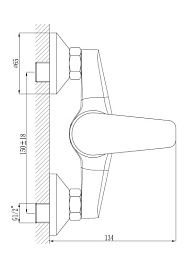 Rossinka Смеситель F40-41 для душа – фотография-2