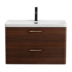 BelBagno Тумба под раковину Due 80 подвесная Noce – фотография-2