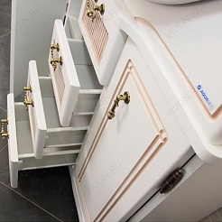 Aquanet Тумба с раковиной "Луис 110" белая – фотография-2