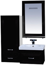 Misty Мебель для ванной Европа 50 черная – фотография-3