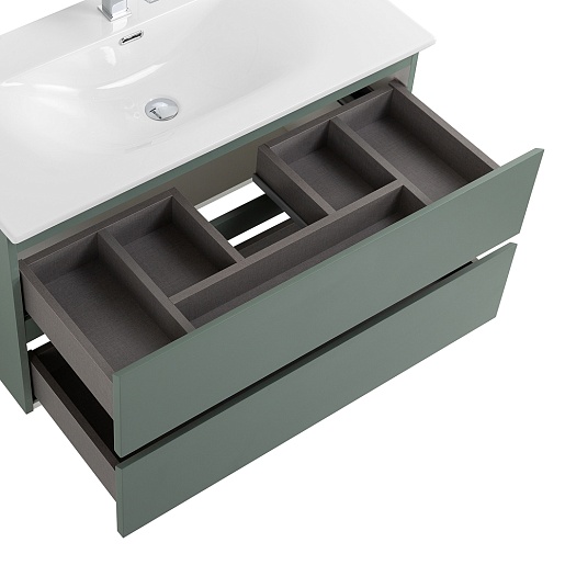 BelBagno Тумба с раковиной Kraft 90 подвесная Еловый матовый с раковиной BB-8099-90 – картинка-5