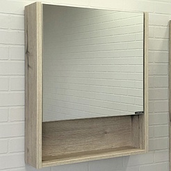 Comforty Зеркальный шкаф Марио 60 дуб дымчатый – фотография-1