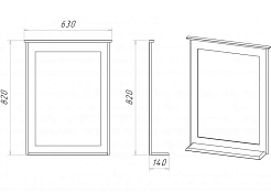 Misty Зеркало для ванной Винтаж 60 – фотография-2