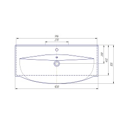 Vigo Тумба с раковиной Leo 1050 – фотография-7