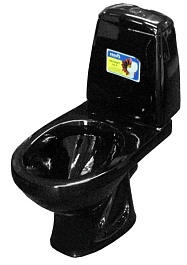 Oscar Унитаз-Компакт "Черный" микролифт – фотография-2