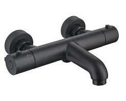 Aquatek Смеситель для ванны с душем Вега AQ1043MB матовый черный – фотография-1