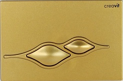 Creavit Кнопка смыва Ufo GP1006.00 золото матовая – фотография-1