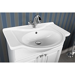 Водолей Тумба с раковиной "Белладжио 75" патина серебро – фотография-7