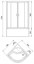 Royal Bath Душевая кабина Fato 90/90 RB90CK-M-CH – фотография-5