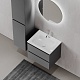 Sancos Тумба с раковиной Folk 60 grey soft раковина Grace 60 CN7011 – фотография-13