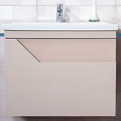 Бриклаер Тумба с раковиной Брайтон 60 глиняный серый – фотография-1