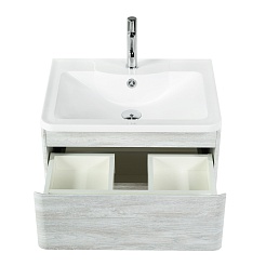 BelBagno Тумба под раковину Albano 60 подвесная Rovere Vintage Bianco – фотография-5