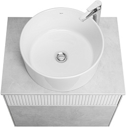 Акватон Мебель для ванной Марбл 60 Mila 40 подвесная слэйт/белая матовая – фотография-3