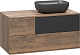 Misty Тумба под раковину Коломбо 100 R подвесная дуб галифакс/антрацит – картинка-10