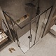 Grossman  Душевой уголок Galaxy 100x80x195 профиль черный матовый стекло прозрачное – фотография-17