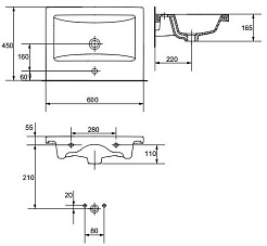 Style Line Тумба с раковиной Кантри 60 – фотография-5