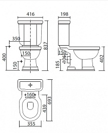 Creavit Унитаз Klasik KL310.001X0 – фотография-2