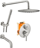 Milacio Душевая система Ultra MCU.150.SS нержавеющая сталь