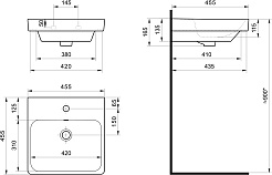 Акватон Мебель для ванной Сканди Doors 45 белая/дуб рустикальный – фотография-23