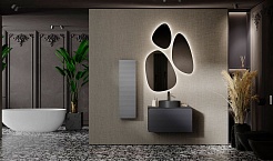 Jorno Тумба с раковиной Stone 80 антрацит – фотография-5