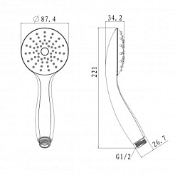 Lemark Лейка для душа LM8119C – фотография-2