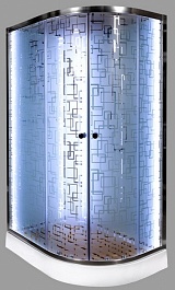 DTO Душевая кабина ЕМ1512 N (без крыши) L LED – фотография-3
