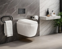 Ceruttispa Унитаз подвесной Romina Aria Tornado CT10613 белый – фотография-3