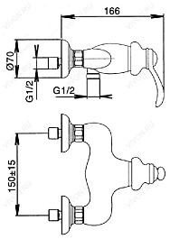 Jacob Delafon Смеситель Fairfax E71095-CP – фотография-2