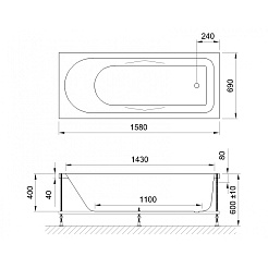 BellSan Акриловая ванна Тора 160x70 – фотография-3