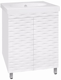 Style Line Тумба с раковиной Папирус 60 Люкс – фотография-1