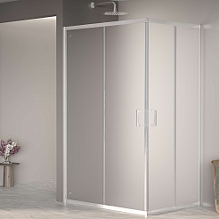 RGW Душевой уголок Passage PA-040 120x80 профиль хром стекло матовое сатинат – фотография-2