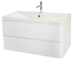 BelBagno Тумба под раковину Albano 90 подвесная Bianco Lucido – фотография-1