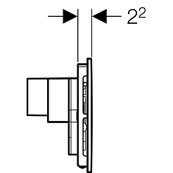 Geberit Кнопка смыва Sigma 40 115.600.SJ.1 с системой очистки воздуха – фотография-5