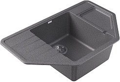 Dr. Gans Мойка кухонная Рио 800 угловая базальт – фотография-2