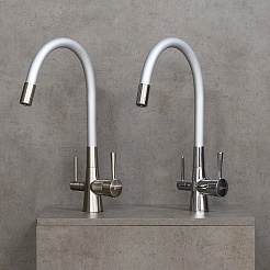 Lemark Смеситель для кухни Comfort LM3075BN-Silver серебро/никель – фотография-3