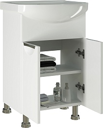 Mixline Мебель для ванной Этьен 55 L белая – фотография-3