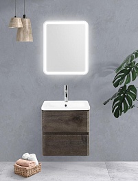 BelBagno Тумба с раковиной Albano-Cer 50 подвесная Rovere Nature Grigio – фотография-9