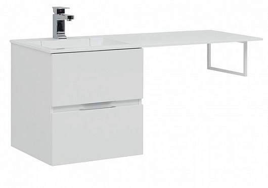 Aquanet Тумба с раковиной Алвита 120 L белая – картинка-7