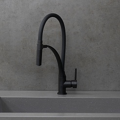 Lemark Смеситель для кухни Soul LM6007BL черный – фотография-2