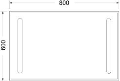 Mixline Зеркало Премьер Эконом 80 – фотография-2