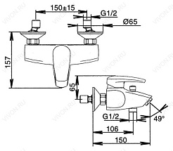 Jacob Delafon Смеситель Panache E71241-CP – фотография-2