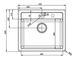 Iddis Мойка гранитная Vane G V04S571i87 сафари – фотография-2