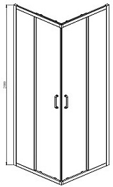 Aquatek Душевой уголок Ария 90x90 AQ ARI KV 09020CH профиль хром стекло прозрачное – фотография-10