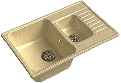 Granfest Мойка кухонная Quarz GF-Z21K Бежевый – фотография-1