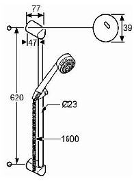 Kludi Душевой гарнитур "Zenta 6073005-00" – фотография-2