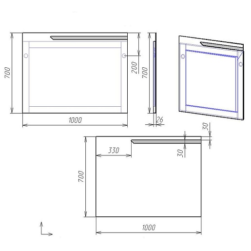 Alvaro Banos Зеркало Armonia 100 – картинка-3